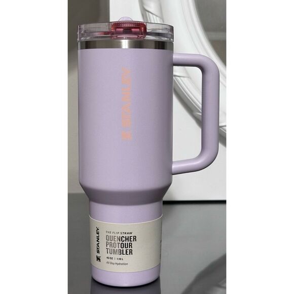 STANLEY QUENCHER PROTOUR FLIP STRAW 40OZ TUMBLER, ORCHID GLIMMER - Picture 2 of 5